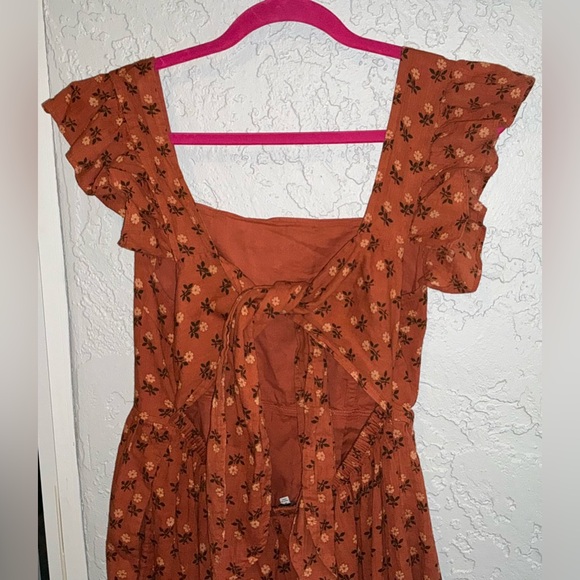 Madewell Ruffle- Strap Tiered Midi Dress with Floral Design - Picture 5 of 7